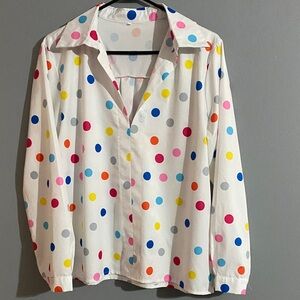 Colorful Polka Dot women’s Casual Shirt